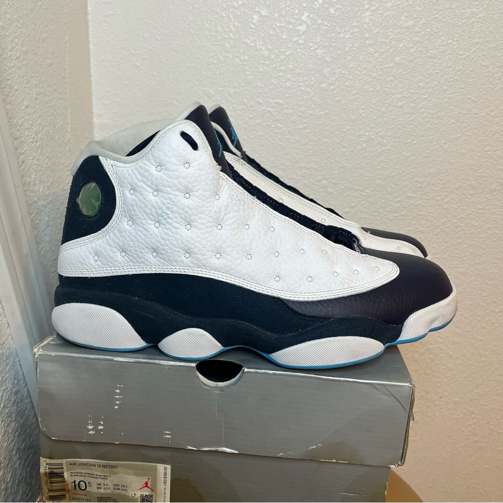Air Jordan 13 Retro Men’s Sneakers White and Navy